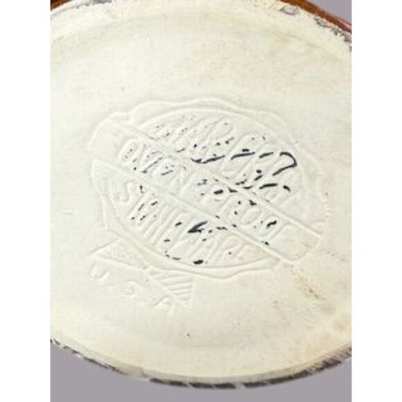 Marcrest Daisy Dot Brown Stoneware Oven Proof Bean Pot with Lid Vintage USA - Picture 8 of 8